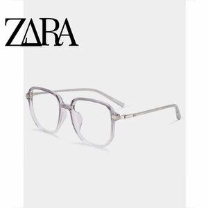 Large frame transparent anti-blue light radiation protection sunglasses